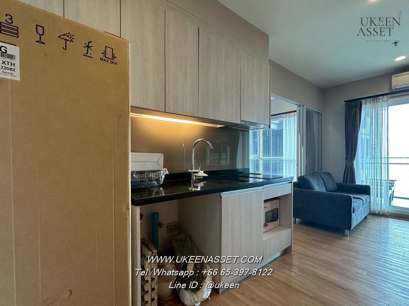 UK01-309 For rent The ZEA Sriracha, luxury condo next to the sea in the heart of Sriracha: 1 bedroom, 35 sqm. wide balcony, 10,000 baht/month.