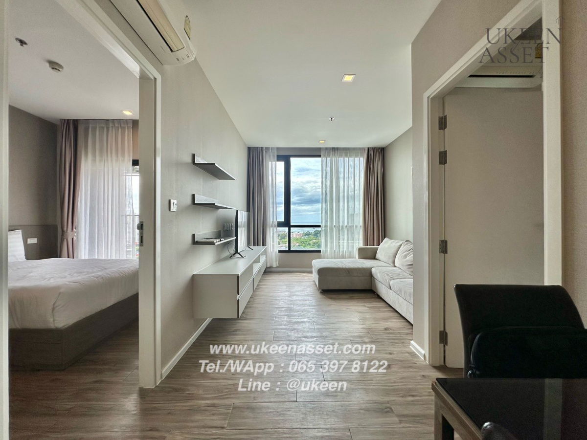 UK01-334 Condo for rent: KnightsBridge The Ocean Sriracha, luxury beachfront condo in Sriracha, 2 bedrooms, 57 sq m, 20,000 baht/month