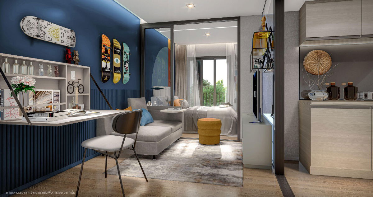 ✨Condo for Rent, Ready to Move in at Niche Mono Rama 9 Brand-new unit, fully furnished, great location , central Bangkok.