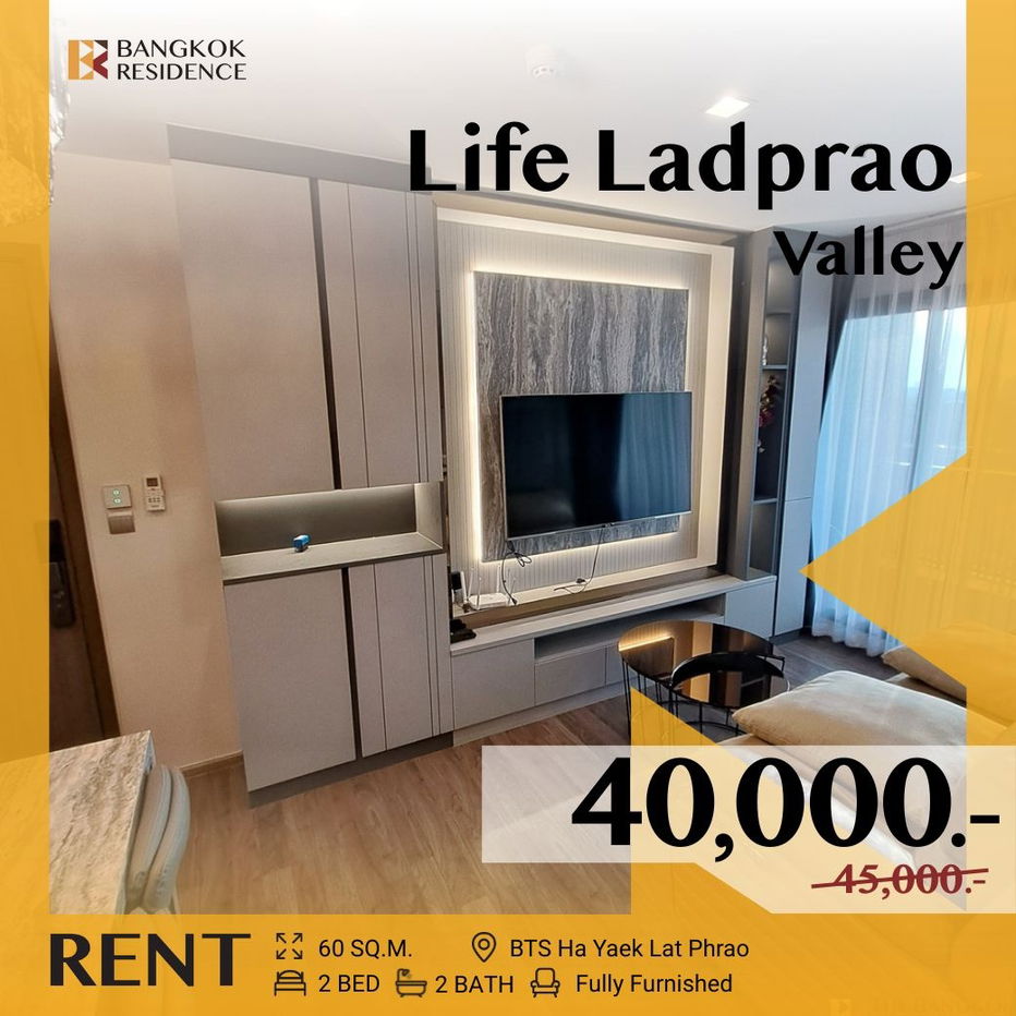 Don’t Miss Out 💥 Life Ladprao Valley, Elegant, Move-In Ready Unit 💫 BTS Ha Yaek Lat Phrao