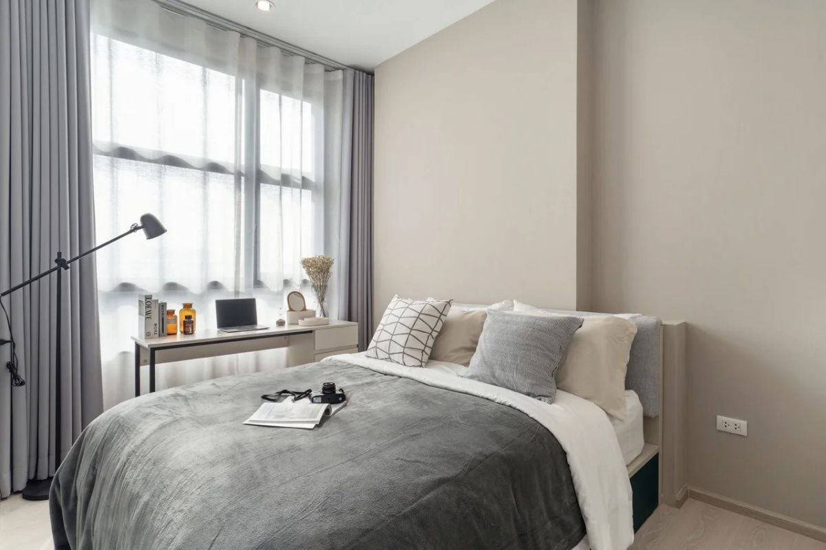 ✨公寓出租，可随时入住 Flexi Rattanathibet 全新单位，地理位置优越，可轻松前往附近 3 个 BTS 车站。