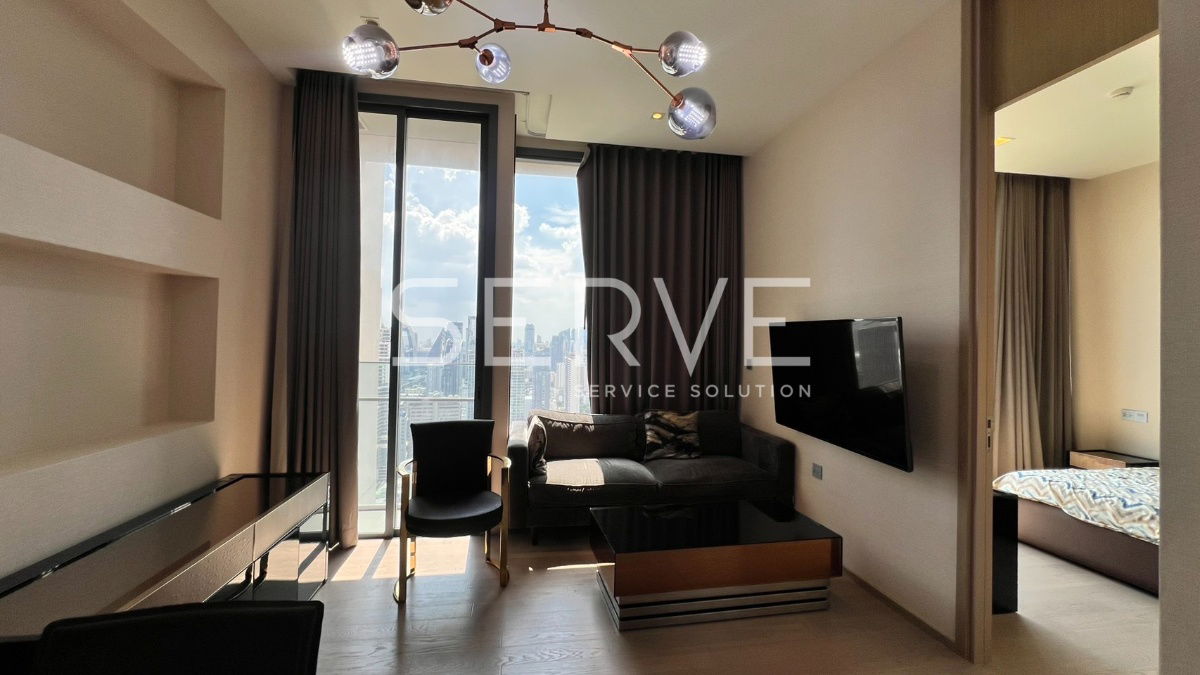 🔥40K🔥- 1 Bed with Bathtub Super High Fl. Good Location in Asoke Area MRT Sukhumvit 550 m. & BTS Asok 700 m. at The Esse Asoke Condo / For Rent