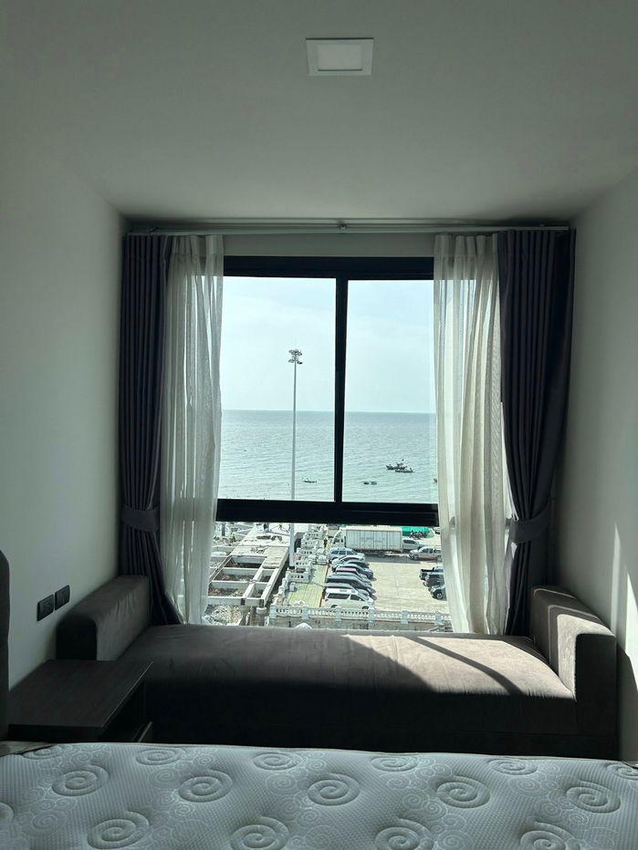 UK06-069 📢For rent‼️ Sea view condo The High One Laem Tan-Bang Saen 🌊 💸 Price only 13,000 baht / month