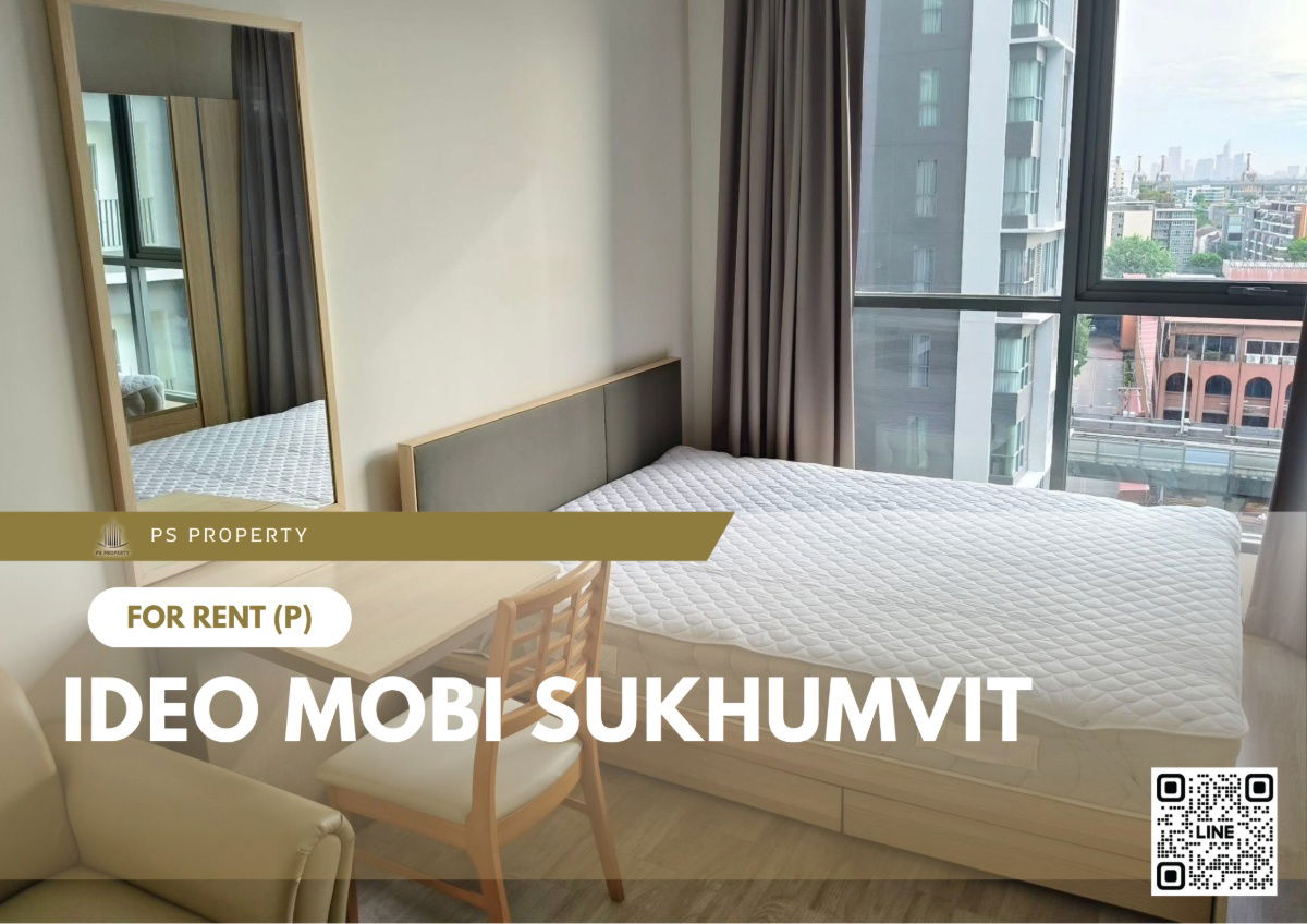 For rent 📍 IDEO Mobi Sukhumvit 📍 Fully furnished and equipped, near BTS On Nut