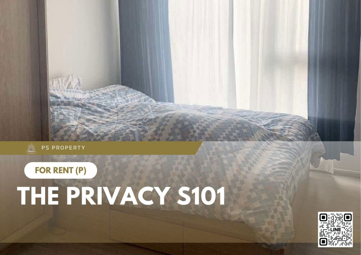 出租✨ THE PRIVACY S101 ✨ 靠近BTS Udomsuk，家具齐全，配有电器