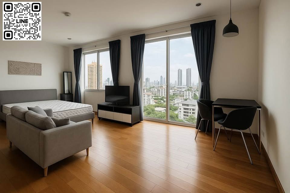 TA7678✨LineID @556ryccg 🌅1 ห้องนอน 40 ตรม ชั้น 7 วิลล่า สาทร เฟอร์ครบ ใกล้ BTS กรุงธนบุรี