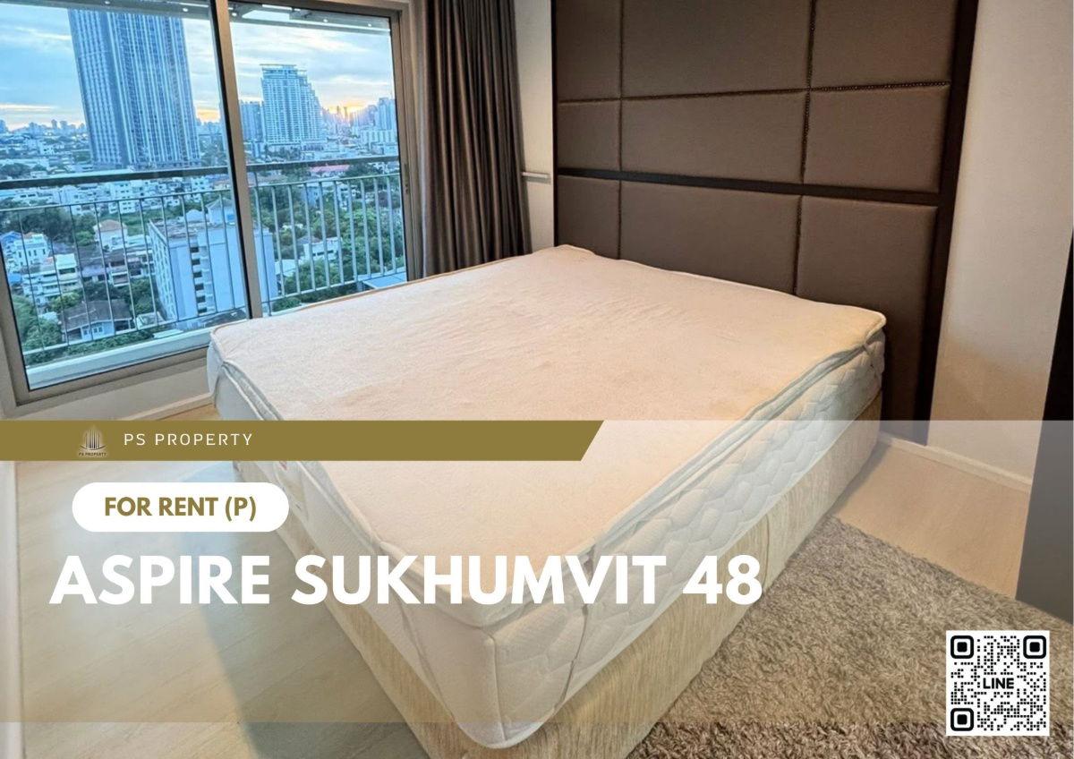 For rent 📍 Aspire Sukhumvit 48 📍 Fully furnished and equipped, near BTS Phra Khanong