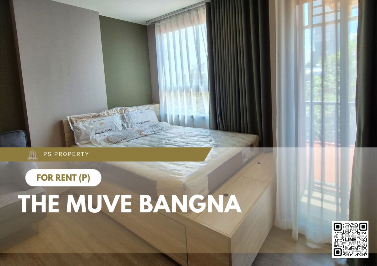 For rent 🔥 The muve bangna 🔥 Fully furnished and equipped, near BTS Bangna