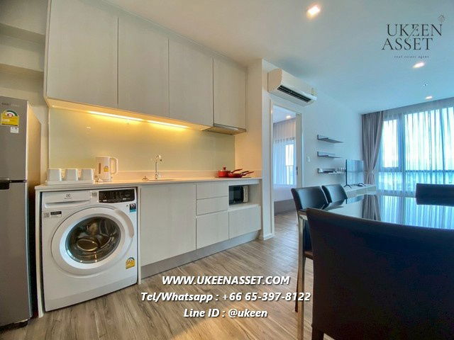 UK01-386 Condo for rent KnightsBridge The Ocean Sriracha | 2 bedrooms, 2 bathrooms, sea view, 15th floor | 18,000 baht/month