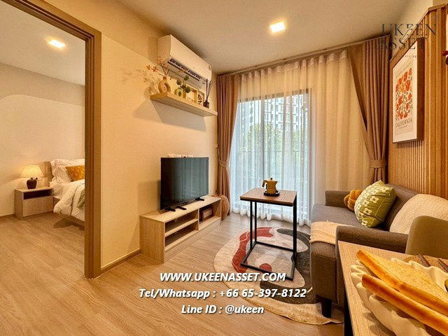 UK01-390 Condo for rent DCondo Sense Bangsaen (newest project in the heart of Bangsaen) 28 sq m. 1 bedroom 1 bathroom | 12,000 baht/month