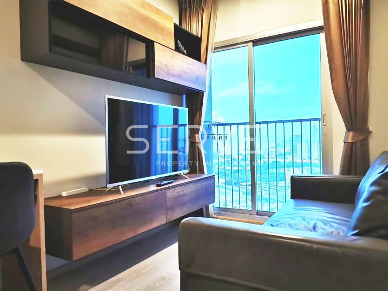 1 Bed Nice Room & Nice View Super High Fl 35+ Good Location MRT Thailand Cultural Centre 80 m.@ Noble Revolve Ratchada