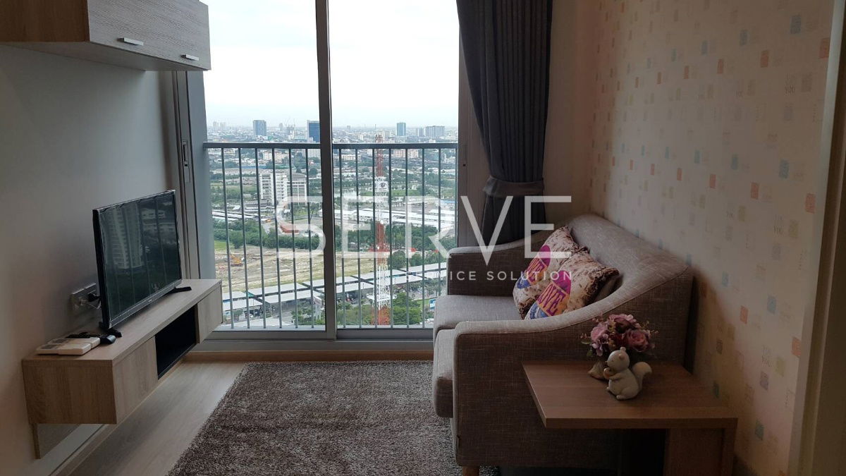 1 Bed Nice Room & Nice View Super High Fl 30+ Good Location MRT Thailand Cultural Centre 80 m. @ Noble Revolve Ratchada