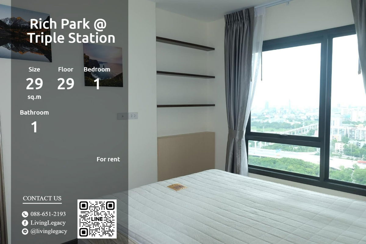 SGD0SG Condo ငှားရန်ရှိသော The Rich Rama 9 - Srinakarin 30 Sq.M.