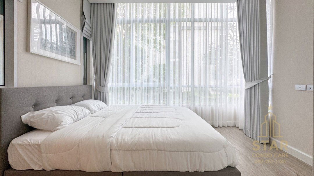 Lease The Sky Sukhumvit View Suan 🪴 1th floor of Building C near BTS Udom Suk, new room hand on the cover! !🔴line id : Rangsima07