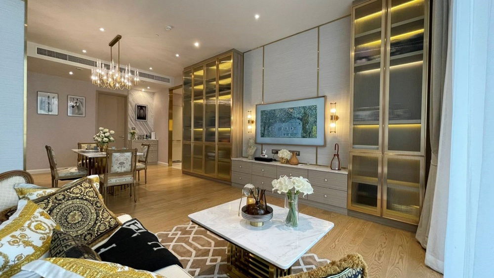 TA7789📲LineID @556ryccg🎆2 Bedroom 103 sqm Floor 10 Fully furnished Magnolias Waterfront Residences near ICONSIAM & BTS Charoennakhon