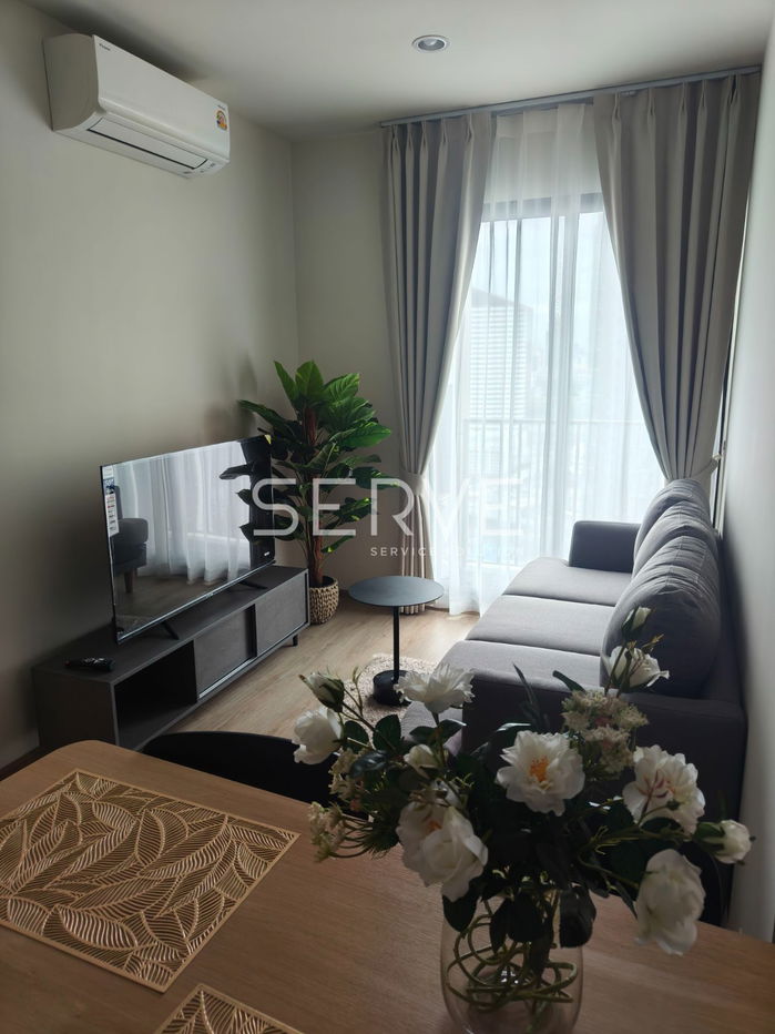 2 Beds 2 Baths Nice Room  Fully furnished New Condo Good Location Close to MRT Phra Ram 9  220 m.  @ NUE District R9