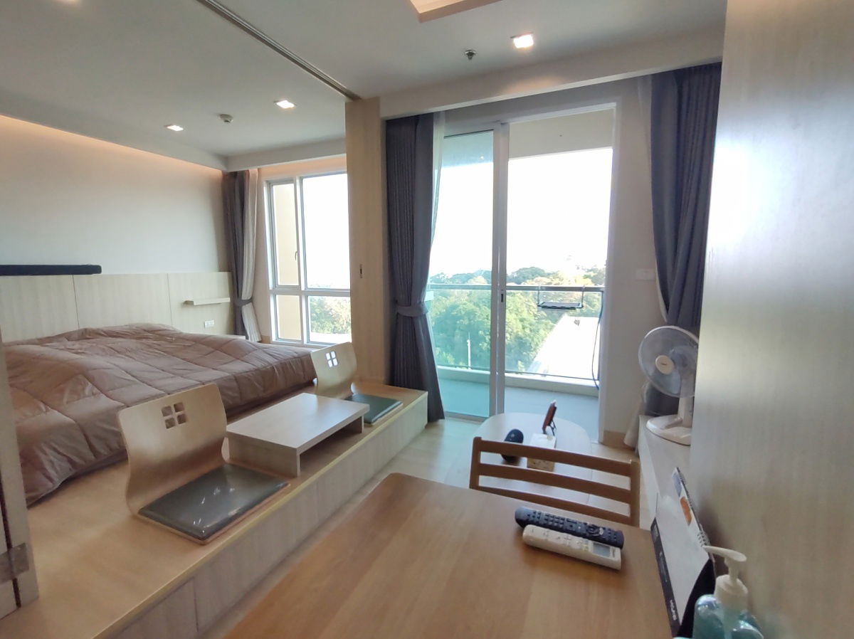 Condo for rent, Yuu Sriracha, sea view room: 1 bedroom, size 33 sq m., rent only 18,000 baht/month.