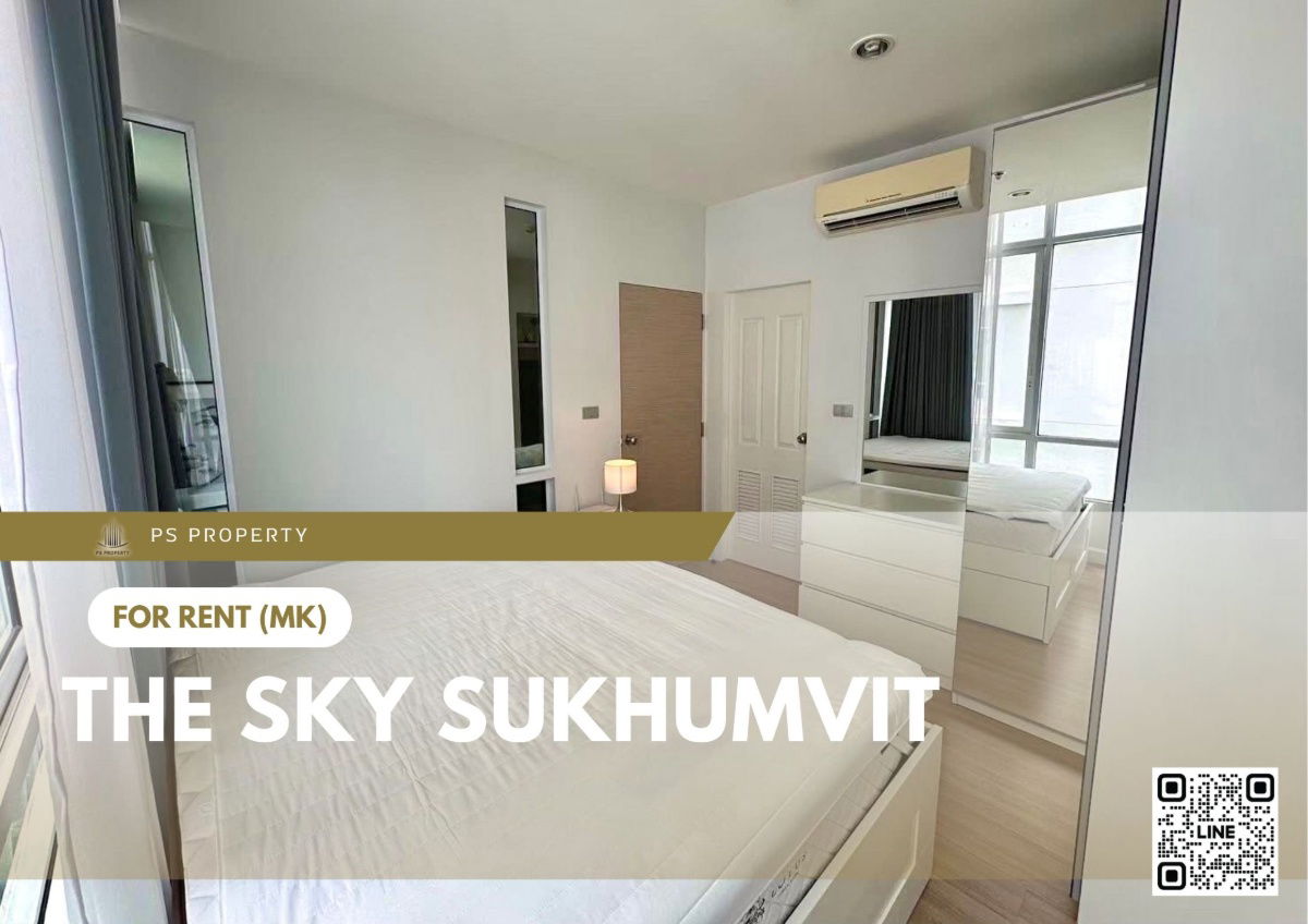 For rent ✨ The Sky Sukhumvit ✨ near BTS Udomsuk, fully furnished and equipped with appliances