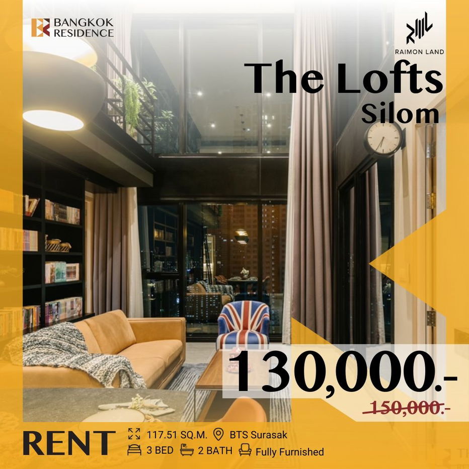 The Lofts Silom 💎 Luxuriously Elevated Unit ✨Near BTS Surasak