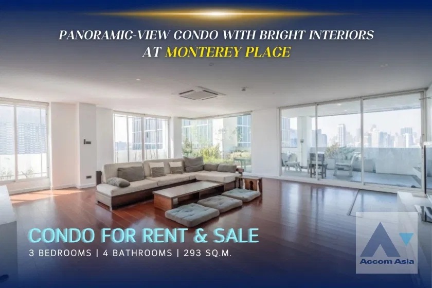🔼🔽 AccomA 📩 Panoramic-view condo with bright interiors at Monterey Place (AA28408)