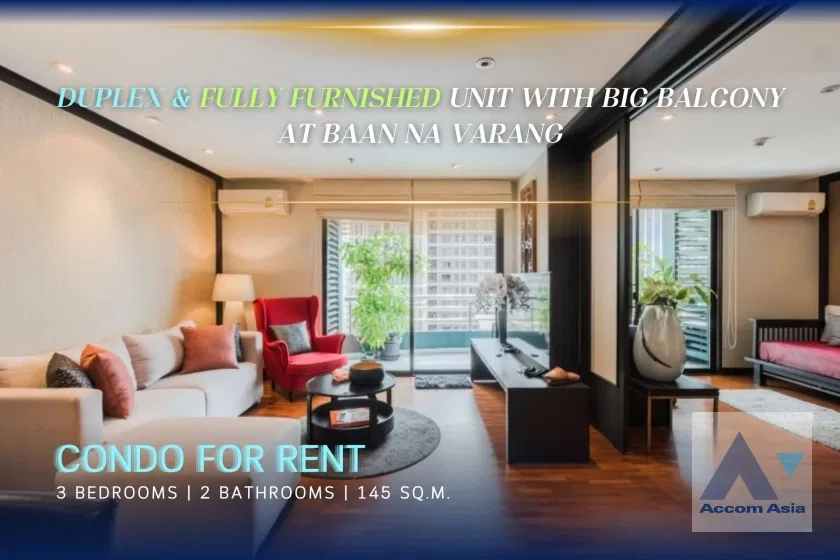 🔼🔽 AccomA 📩 Modern condo with cozy feel, practical layout in Langsuan at Baan Na Varang (1510405)