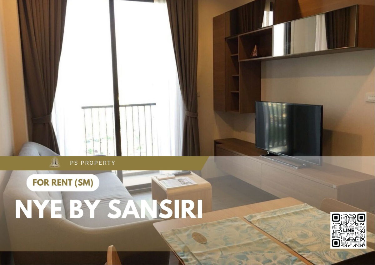 For rent ✨ Nye by Sansiri ✨ near BTS Wongwian Yai, fully furnished and equipped with appliances