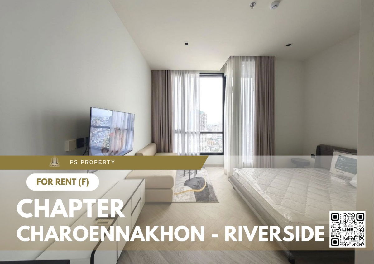 For rent 📍 Chapter Charoennakhon - Riverside 📍 Fully furnished and equipped, near BTS Krung Thonburi