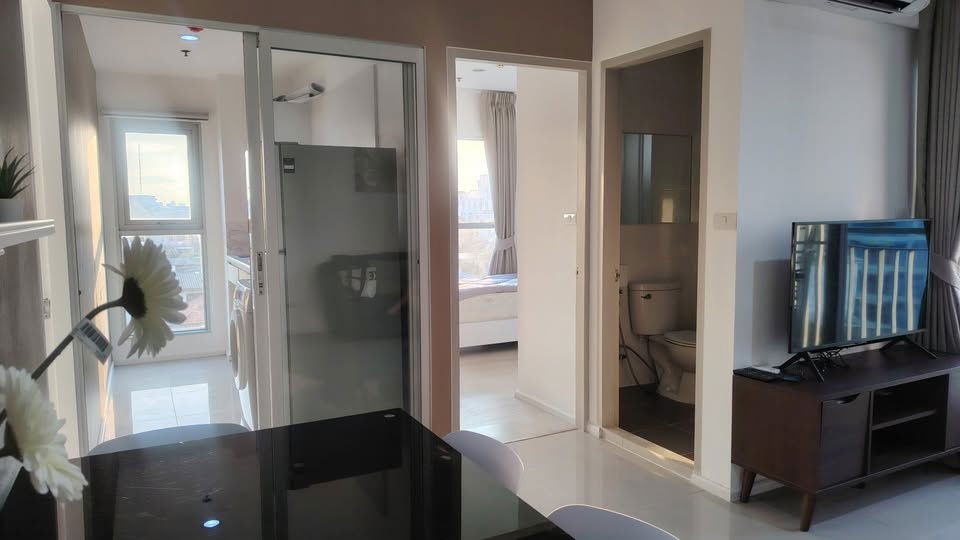 TA7902📲LineID @556ryccg🚆2ห้องนอน 54 ตรม ชั้น5 แอสปาย สุขุมวิท48 เฟอร์ครบ ใกล้รถไฟฟ้า BTS พระโขนง