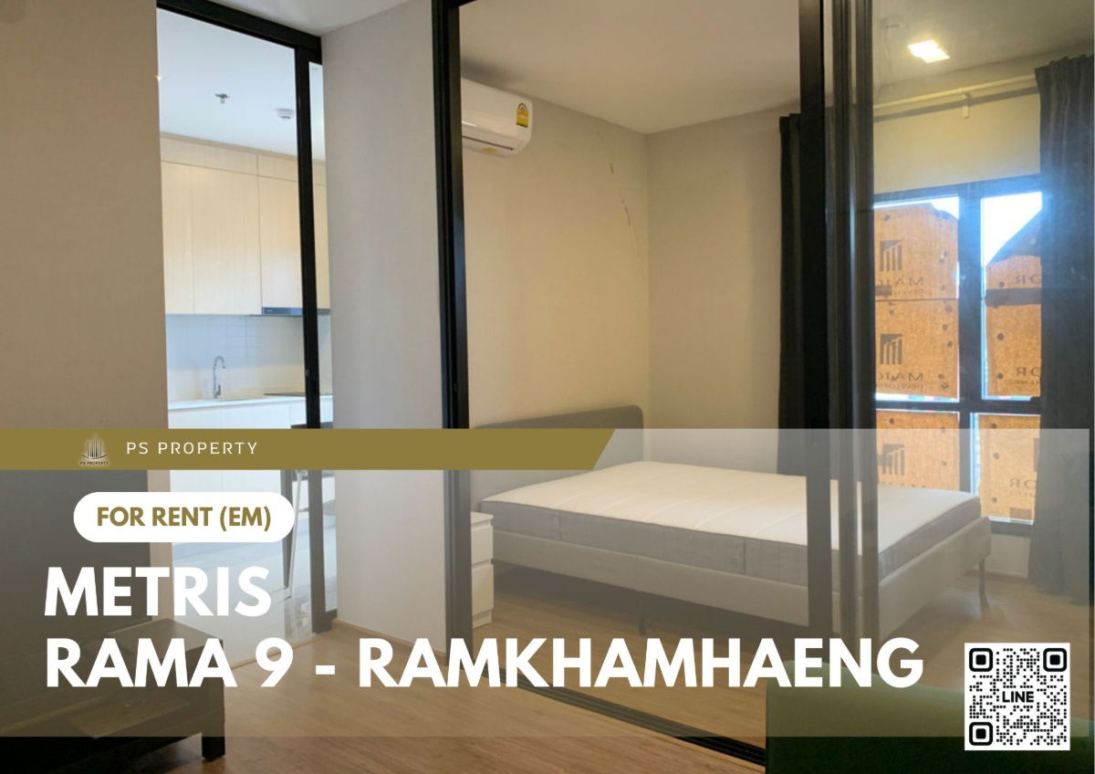 For rent 📍 Metris Rama 9 - Ramkhamhaeng 📍 Fully furnished and equipped, near Airport Link Ramkhamhaeng