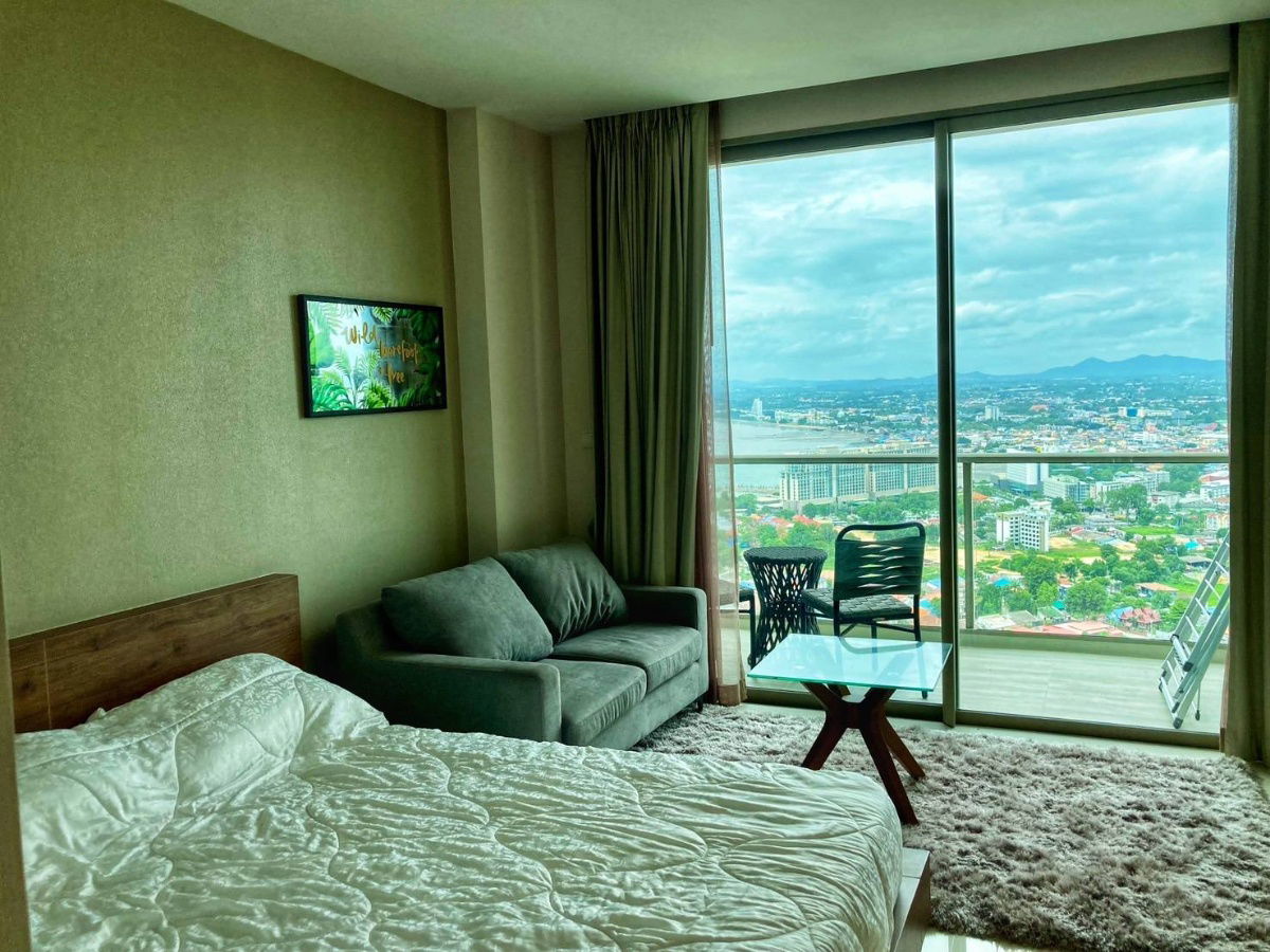The Riviera WONGAMAT , Studioroom 39 floor , Rent price 16,000 baht/month , 32sq.m.