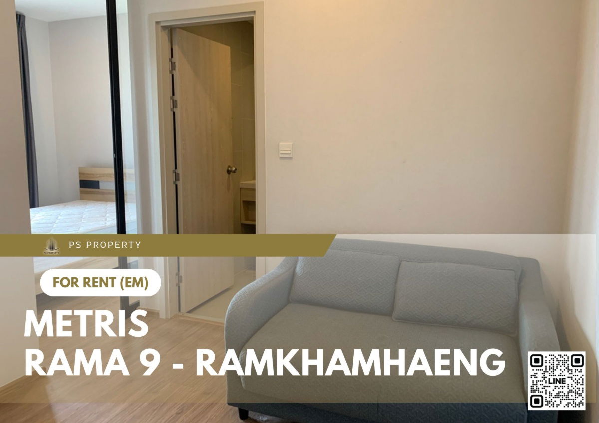 For rent 📍 Metris Rama 9 - Ramkhamhaeng 📍 Fully furnished and equipped, near Airport Link Ramkhamhaeng