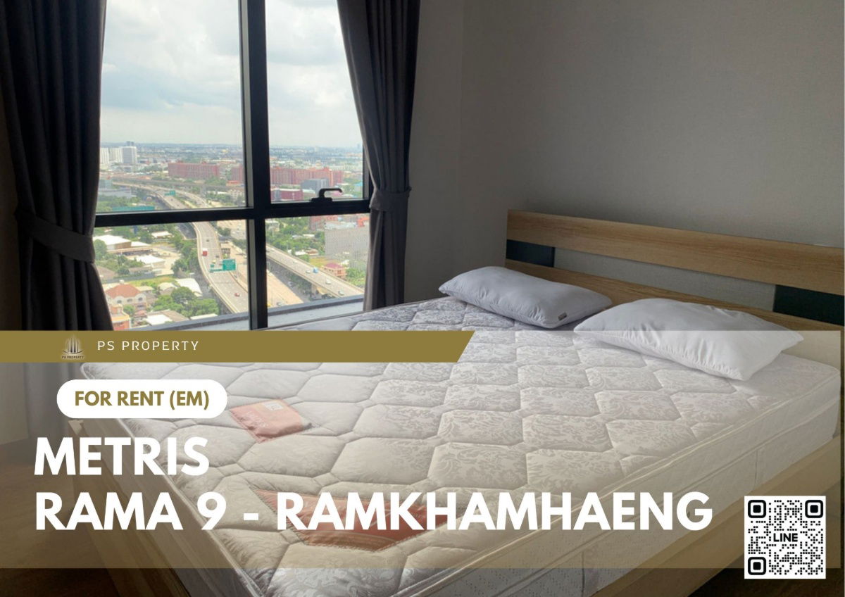For rent 📍 Metris Rama 9 - Ramkhamhaeng 📍 Fully furnished and equipped, near Airport Link Ramkhamhaeng