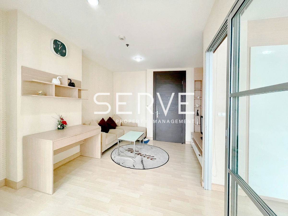 ห้องใหญ่ 1 นอน สไตล์สบาย วิวดี ทำเลดี MRT รัชดาภิเษก 0 ม. @ ริทึ่ม รัชดา