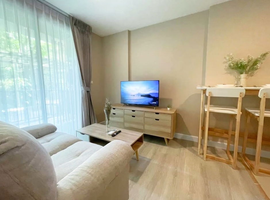 TA2456📲LineID @556ryccg🚄36 sqm 1 Bedroom Floor1 TowerB Fully furnished Metro Luxe Ratchada near subway MRT Suthisan, MRT Huai Khwang