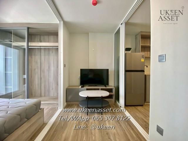 UK01-406 For rent, ready to move in, Atmoz Sriracha Condo, opposite Kasetsart University, Sriracha, size 25 sq m., price 7,500 baht, 2-year contract.