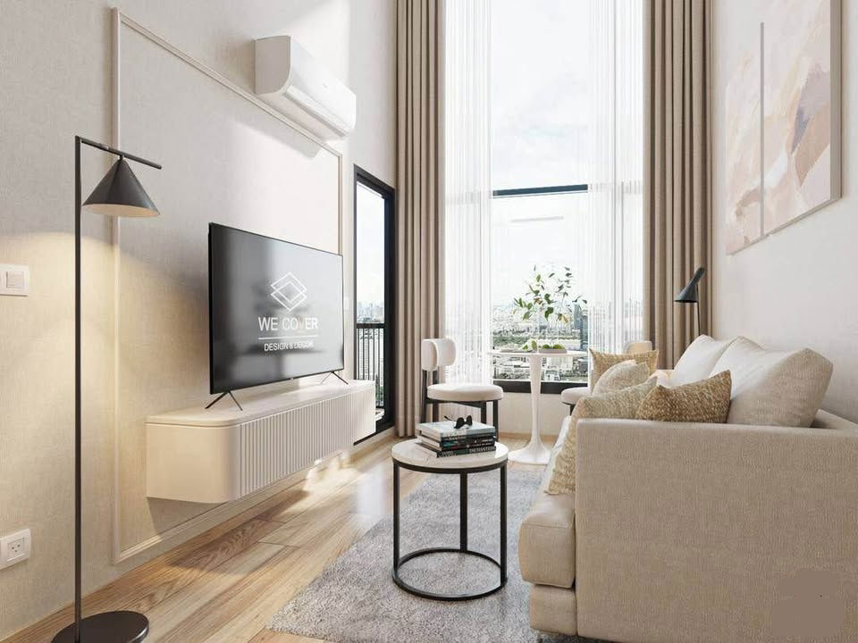 TA7952📲LineID @556ryccg🏢Duplex 2 Bedroom 48 sqm Floor35 Fully furnished Life Rama4-Asoke near MRT QSNCC