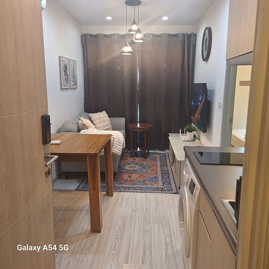 TA7993📲LineID @556ryccg🚄31 sqm 1 Bedroom Floor8 Fully furnished IDEO Mobi Sukhumvit Eastgate BTS BangNa 150m.