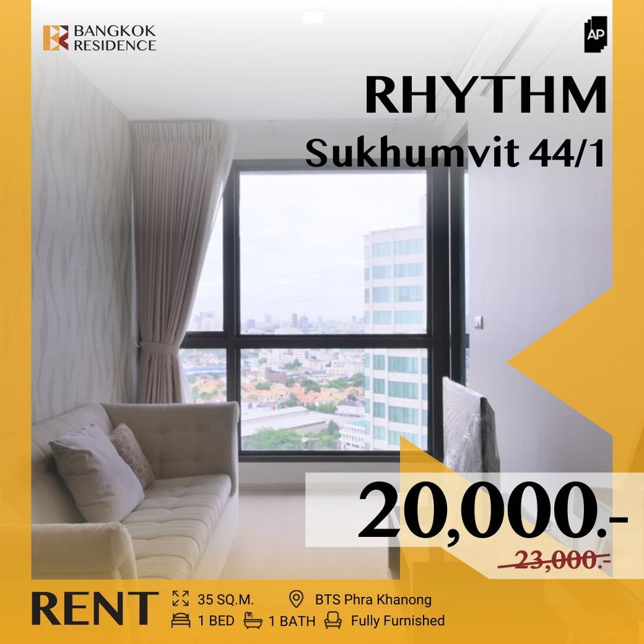 Rhythm Sukhumvit 44/1 💸 Great-priced Unit with an Open view 🏙️ Near BTS Phra Khanong