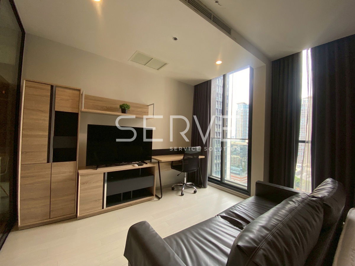 🔥33K🔥 - Studio with Partition 47.38 sq.m. High Fl. 15+ Directly connecting to BTS Phloen Chit at Noble Ploenchit Condo / For Rent