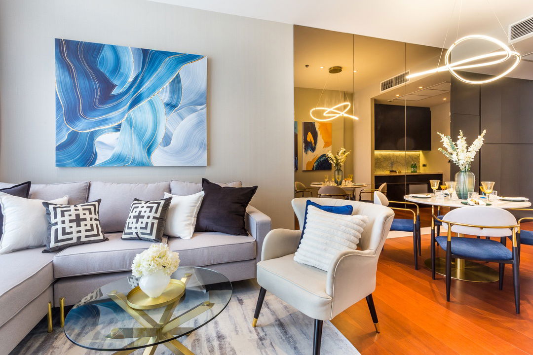 TA4712📲LineID @556ryccg🌷1 Bedroom 50 sqm Floor14 KHUN by YOO Sukhumvit55 Road Fully furnished near BTS Thonglor 1.2KM