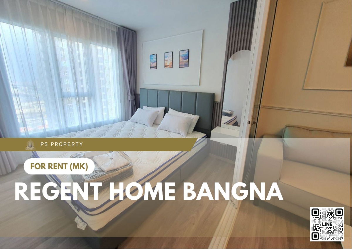 For rent 📍 Regent home bangna 📍 Fully furnished and equipped, near BTS Bangna