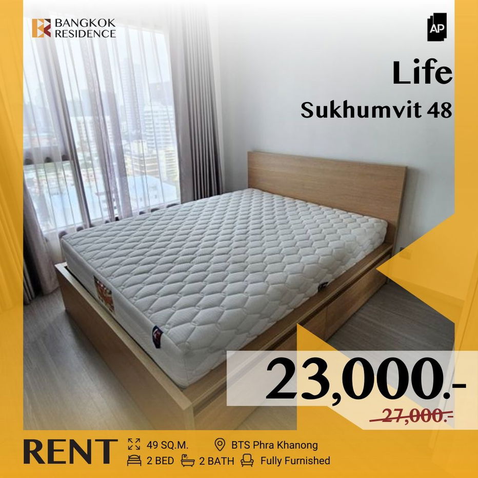 Life Sukhumvit 48 🛏️ Fully Furnished with Appliances, City View 🏙️ near BTS Phra Khanong