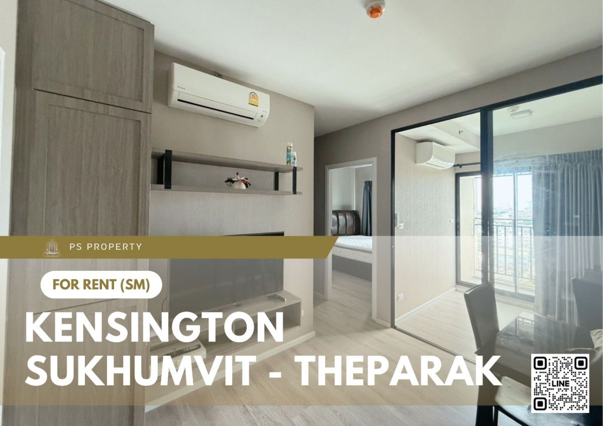 For rent 📍 Kensington Sukhumvit - Theparak 📍Fully furnished and equipped, near BTS Samrong