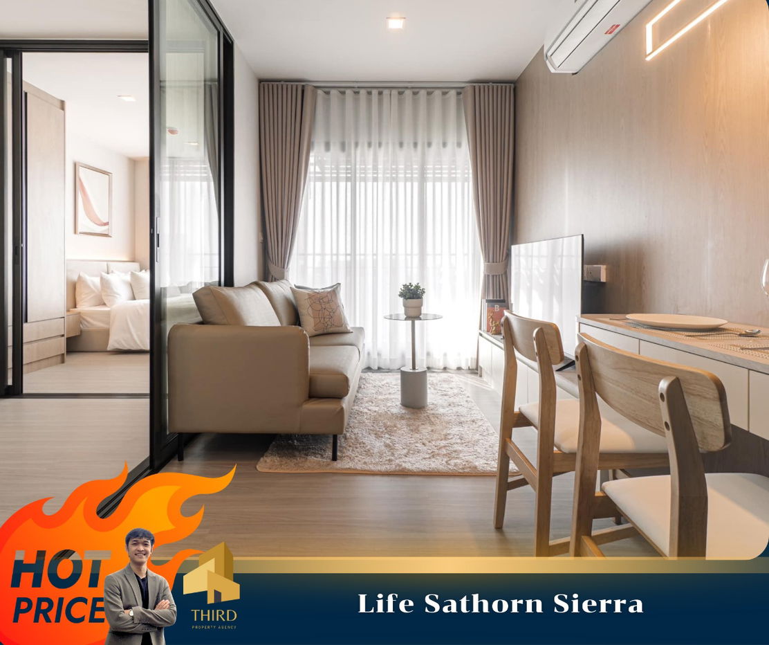 ✨Life Sathorn Sierra ✨ Nicely decorated, Fully furniture , ready to move in//Ask more info LineID:@thirdproperty