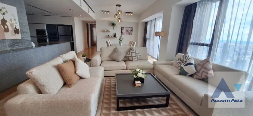 🔼🔽 AccomA 📩 Condominium in the Sathorn area with an open-plan layout and city views ( AA11411 )