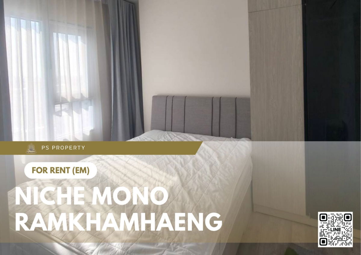 For rent 📍 Niche Mono Ramkhamhaeng 📍 Fully furnished and equipped, near The Mall