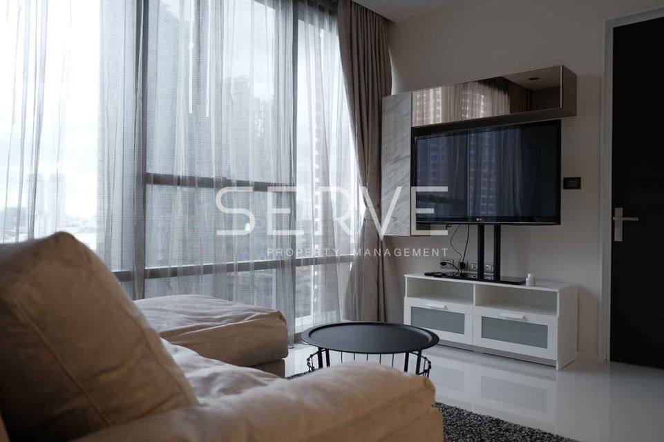 1 Bed 65 sq.m. High Fl. 10+ Good Location Next to BTS Surasak 50 m. at The Bangkok Sathorn Condo  / For Rent