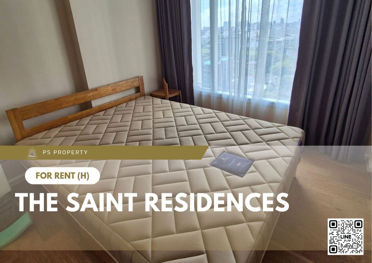 For rent 📍 The Saint Residences 📍 Fully furnished and equipped, near BTS Ha Yaek Lat Phrao