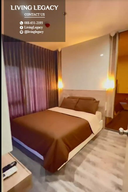 LWT5GLGN Condo For Rent Rich Park @ Triple Station 36 Sq.M. Floor 37 line id : @livinglegacy