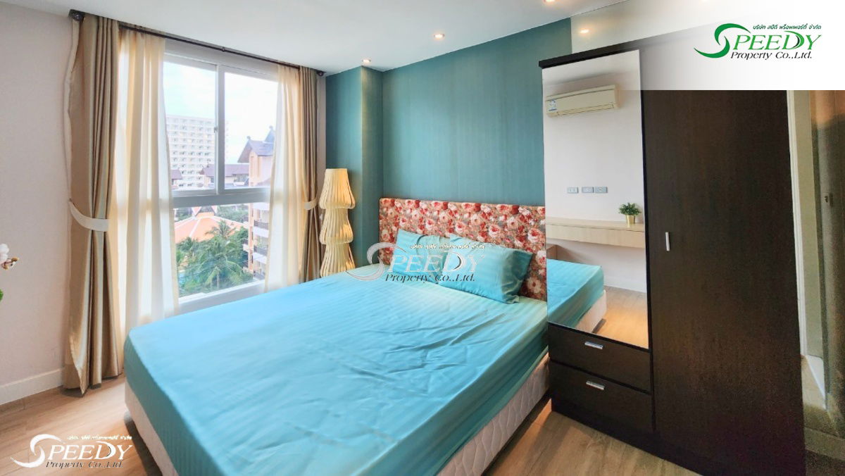 Condo Pattaya for rent, 1 bedroom, 1 bathroom ☁️ Ready to move in, shady atmosphere